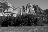 yosemite, "sierra nevada", "National park", 'Yosemite falls", California, mountains, "black and white"